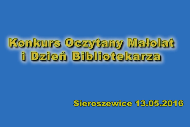 Konkurs – Oczytany Małolat i Dzień Bibliotekarza [film]