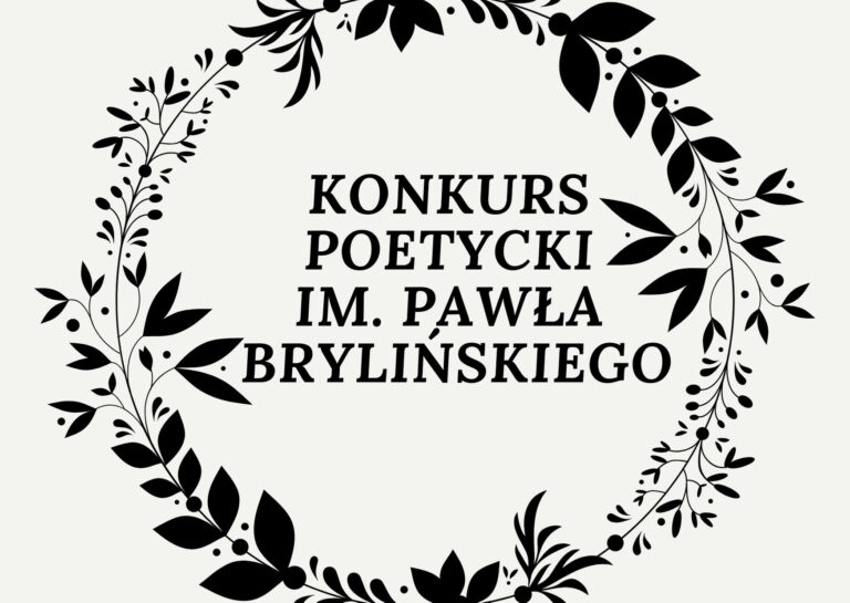 Konkurs Poetycki ogłoszony